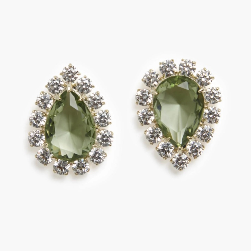 Nicola Bathie Green Mismatched Studs